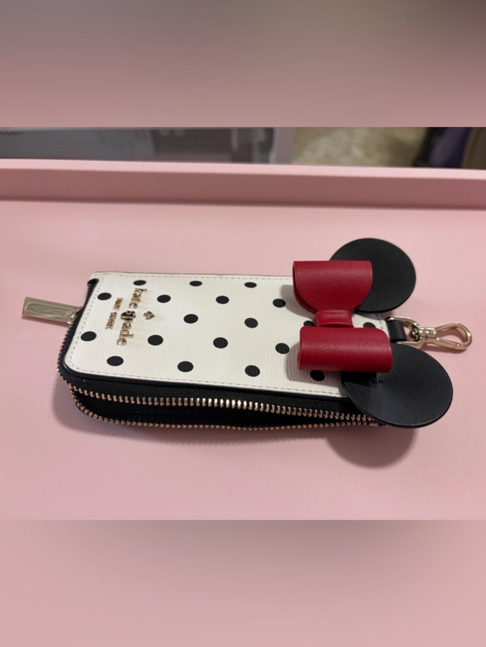 kate spade Polka Dot Minnie Ear Wallet - Picture 4 of 6